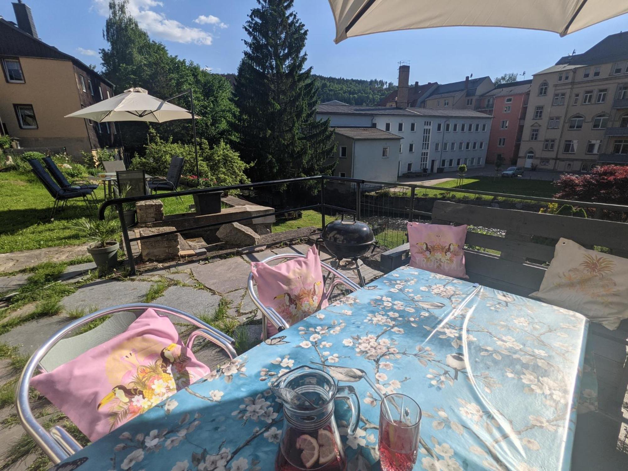 Hw2B - Urlaubsmagie - Wohlfuehlwohnung Mit Balkon, Pool, Sauna & Terrasse Sebnitz Exterior photo