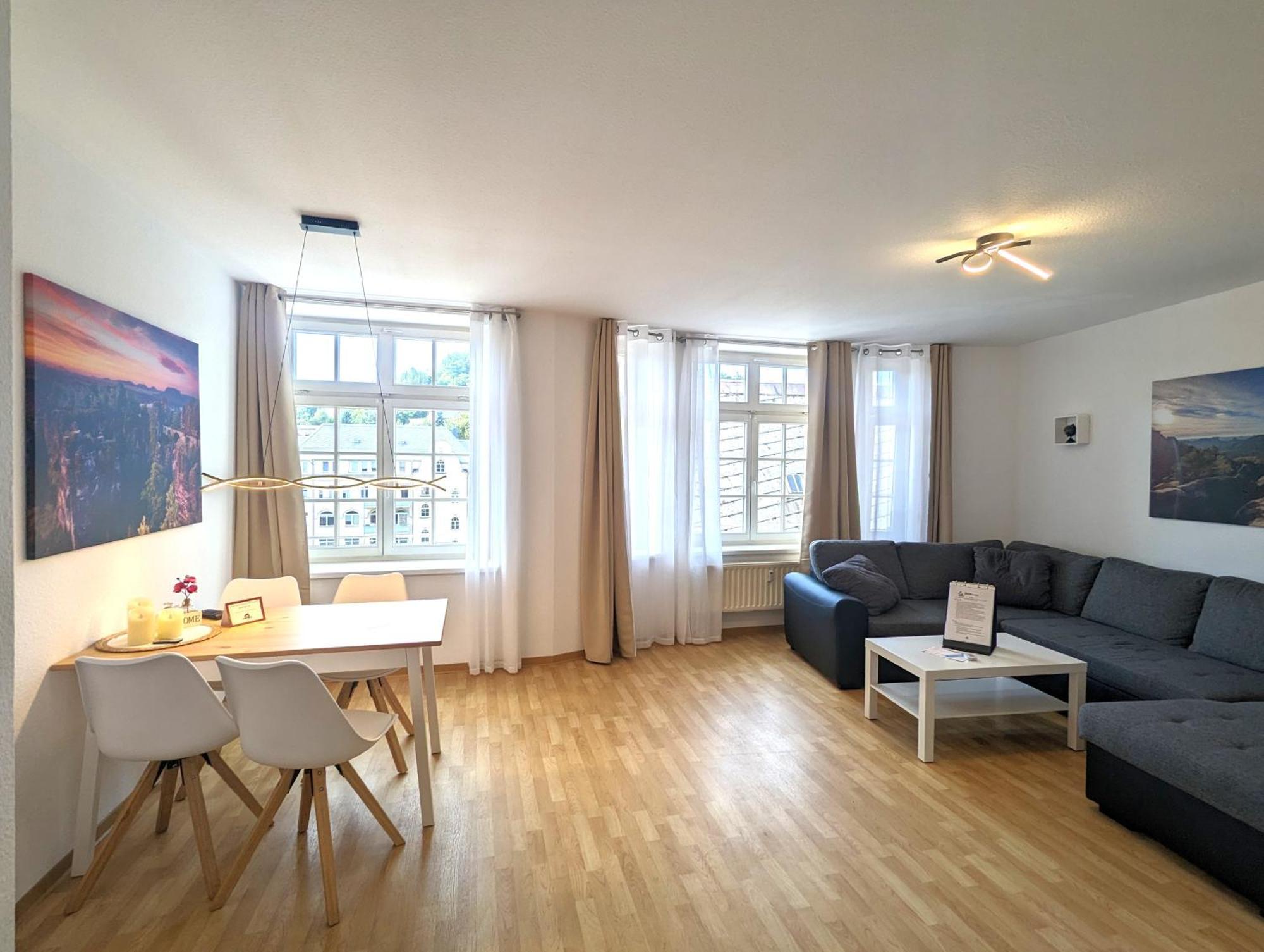 Hw2B - Urlaubsmagie - Wohlfuehlwohnung Mit Balkon, Pool, Sauna & Terrasse Sebnitz Exterior photo
